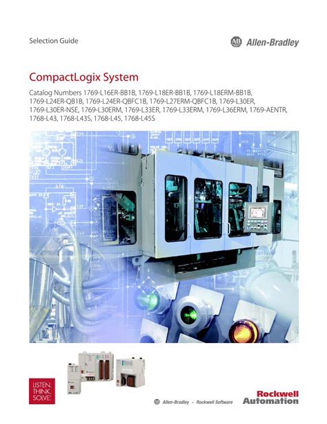 controllogix selection guide|CompactLogix Controllers Technical Documentation .
